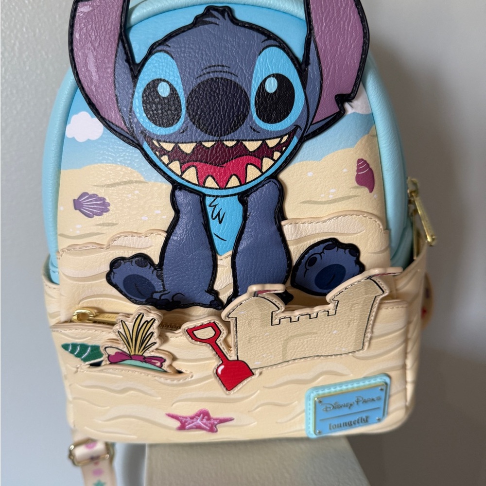 Loungefly Stitch Sandcastle mini backpack -